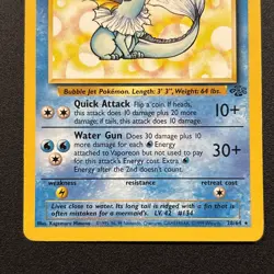 Vaporeon 28/64 Jungle Regular Non-Holo WOTC Pokemon Card Near Mint NM - Image 3
