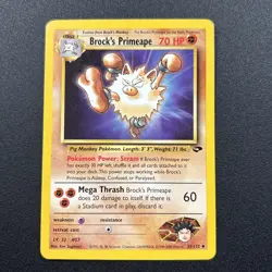 Brock's Primeape 35/132 Gym Challenge Non-Holo Pokemon Card Near Mint NM - Image 1