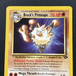 Brock's Primeape 35/132 Gym Challenge Non-Holo Pokemon Card Near Mint NM - Image 2
