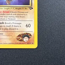 Brock's Primeape 35/132 Gym Challenge Non-Holo Pokemon Card Near Mint NM - Image 5