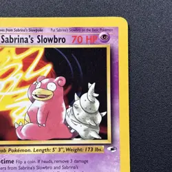 Sabrina's Slowbro 060/132 Gym Heroes Non-Holo Pokemon Card Wizards Near Mint NM - Image 4