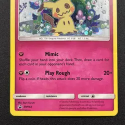 Mimikyu SM163 SM Holo Promo Pokemon Card NM/LP - Image 3