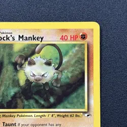 Brock's Mankey 067/132 Gym Heroes Non-Holo Pokemon Card Wizards Near Mint NM - Image 4