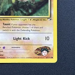 Brock's Mankey 067/132 Gym Heroes Non-Holo Pokemon Card Wizards Near Mint NM - Image 5