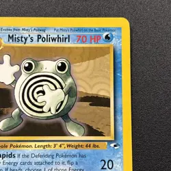 Misty's Poliwhirl 053/132 Gym Heroes Non-Holo Pokemon Card Wizards Near Mint NM - Image 4