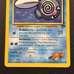 Misty's Poliwag 89/132 Gym Challenge Non-Holo Pokemon Card Near Mint NM - Image 3