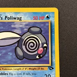 Misty's Poliwag 89/132 Gym Challenge Non-Holo Pokemon Card Near Mint NM - Image 4