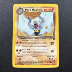 Dark Machoke 40/82 Team Rocket Non-Holo Pokemon Card Wizards Near Mint NM - Image 1