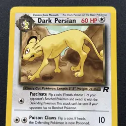 Dark Persian 42/82 Team Rocket Non-Holo Pokemon Card Wizards Near Mint NM - Image 2