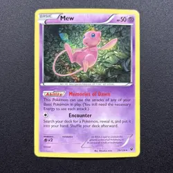 Mew 29/124 Fates Collide Holo Rare Pokemon Card Near Mint NM - Image 1