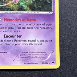 Mew 29/124 Fates Collide Holo Rare Pokemon Card Near Mint NM - Image 5