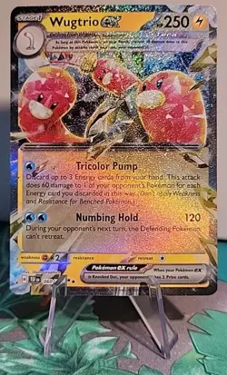 Wugtrio ex - 060/162 - Pokemon Temporal Forces Ultra Rare Card NM - Image 1