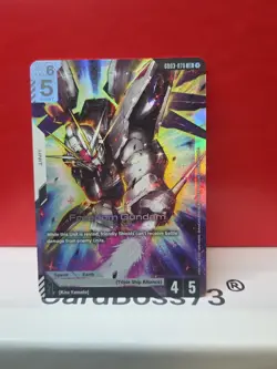Freedom Gundam GD03-070 LR Gundam Card Game . Steel Requiem - Image 1