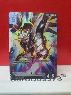 Freedom Gundam GD03-070 LR Gundam Card Game . Steel Requiem - Image 2