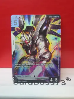 Freedom Gundam GD03-070 LR Gundam Card Game . Steel Requiem - Image 5