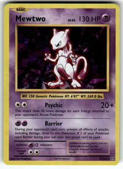 Mewtwo - 51/108 (Cracked Ice Holo) 051/108 Deck Exclusives NM Pokemon Card TCG - Image 1