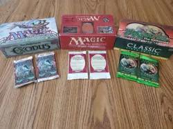 MAGIC THE GATHERING Mixed Lot of Six (6) SEALED BOOSTER PACKS w/Original Boxes - Image 1