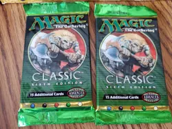 MAGIC THE GATHERING Mixed Lot of Six (6) SEALED BOOSTER PACKS w/Original Boxes - Image 4