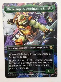 Michelangelo, Weirdness to 11 (Borderless) #214 Teenage Mutant Ninja Turtles - Image 1