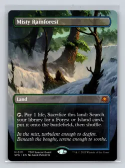 MtG -Misty Rainforest (Borderless) Special Guests Regular - Image 1
