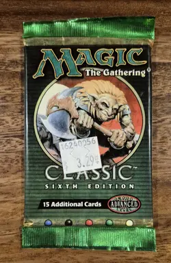 MAGIC THE GATHERING CLASSIC SIXTH EDITION BRAND NEW SEALED BOOSTER PACK - Image 1
