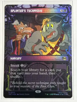 Splinter's Technique (Showcase) Foil Teenage Mutant Ninja Turtles 233 NM MTG - Image 1