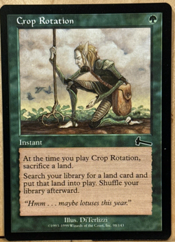 LIMITED EDITION Urza's Legacy Vintage MtG Crop Rotation Unplayed NM - Image 1