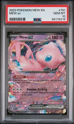 Mew EX 151/165 Double Rare GEM MINT PSA 10. Pokemon S&V 151 MEW-EN - Image 1