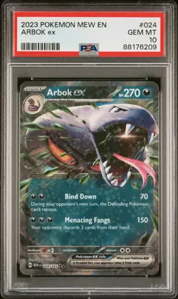 Arbok EX 024/165 Double Rare GEM MINT PSA 10. Pokemon S&V 151 MEW-EN - Image 1