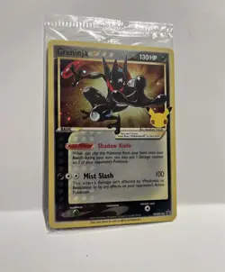 Pokemon TCG Greninja Gold Star SWSH144 - Celebrations Black Star Promo - Sealed - Image 3