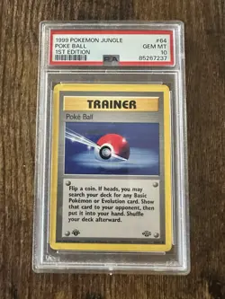 1999 Pokeball Jungle 1st Edition Pokemon Card PSA 10 - Image 1