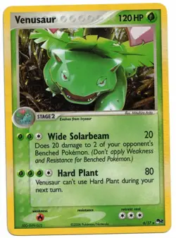 Pokemon Card: Venusaur HOLO 6/17 POP Series 2 Promo Rare! GD - Image 1