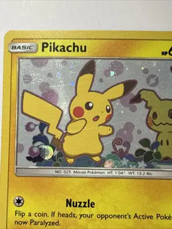 Pokemon Pikachu TCG SM162 Holo Black Star Promo Card M4 - Image 2