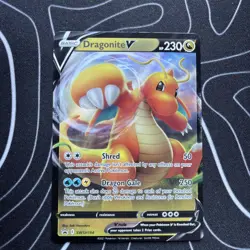 Pokemon TCG Dragonite V SWSH154 Full Art Promo Holo Sword & Shield 2021 - Image 1