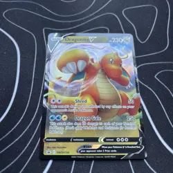 Pokemon TCG Dragonite V SWSH154 Full Art Promo Holo Sword & Shield 2021 - Image 3