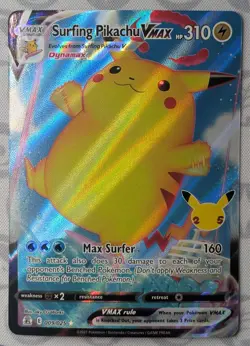 Surfing Pikachu Vmax - 9/25 - NM - Celebrations - Pokemon TCG - Image 1