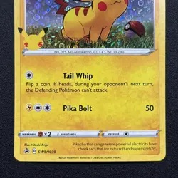 Pikachu (25th Anniversary General Mills Promo) SWSH039 Holo Pokemon Near Mint NM - Image 3