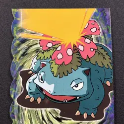Venusaur #03 • Topps 3 of 12 Die Cut Evolution • Blue Logo • Pokemon 1999 • NM - Image 2