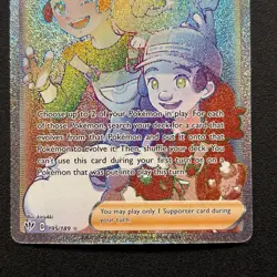 Pokemon Breeder's Nurturing 195/189 Secret Swsh03 Darkness Ablaze Holo Near Mint - Image 3