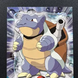 Blastoise #09 • Topps TV Animation Edition Pokemon • Blue Topps Logo • 1999 • NM - Image 2