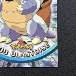 Blastoise #09 • Topps TV Animation Edition Pokemon • Blue Topps Logo • 1999 • NM - Image 5