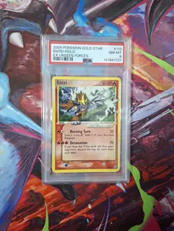 Entei 113/115 PSA 8 Gold Star - English - Pokemon TCG Unseen Forces - UK - Image 1