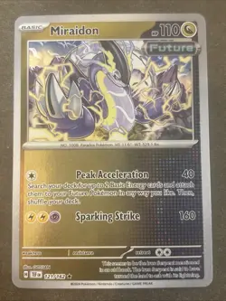 Miraidon 121/162 SV05: Temporal Forces Reverse Holo Pokemon TCG NM - Image 1