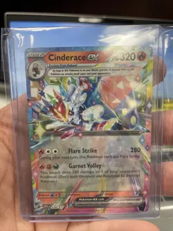 Pokemon TCG Cinderace EX Stellar Crown Special Illustration Rare Rainbow - Image 1