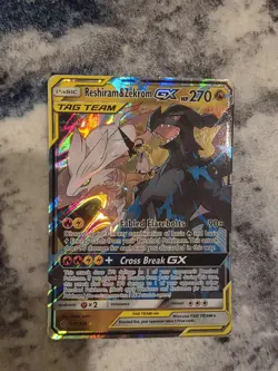 Reshiram & Zekrom GX 157/236 Full Art Ultra Rare Pokemon Cosmic Eclipse - Nm - Image 3