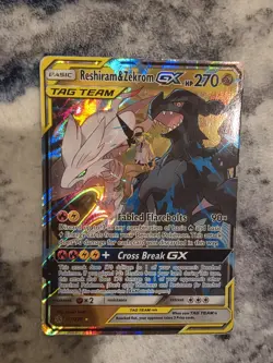 Reshiram & Zekrom GX 157/236 Full Art Ultra Rare Pokemon Cosmic Eclipse - Nm - Image 5