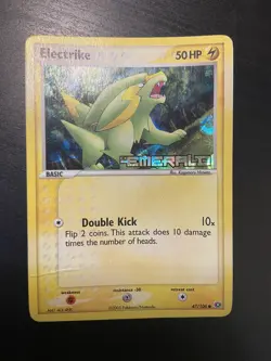 2005 Pokemon, EX Emerald, #47/106 Electrike, Holo Common LP - Image 1