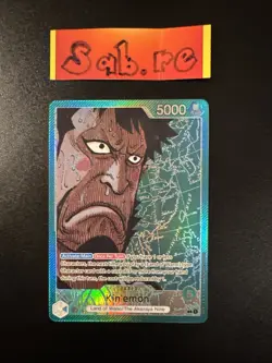 MINT Condition Kin’emon Alt Art Leader OP02-025 One Piece English Card - Image 1