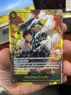 One Piece Monkey.D.Luffy Alt Art OP10-118 SEC Rare English Royal Damaged Corner - Image 1