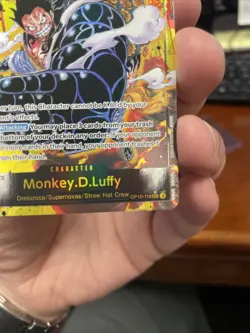 One Piece Monkey.D.Luffy Alt Art OP10-118 SEC Rare English Royal Damaged Corner - Image 2